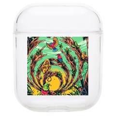 Monkey Tiger Bird Parrot Forest Jungle Style Soft Tpu Airpods 1/2 Case by Grandong