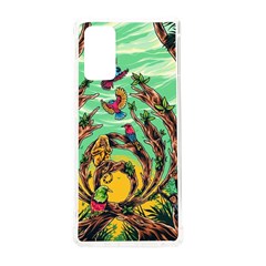 Monkey Tiger Bird Parrot Forest Jungle Style Samsung Galaxy Note 20 Tpu Uv Case by Grandong