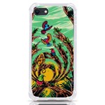 Monkey Tiger Bird Parrot Forest Jungle Style iPhone SE Front