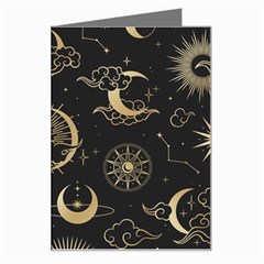 Asian Seamless Pattern With Clouds Moon Sun Stars Vector Collection Oriental Chinese Japanese Korean Greeting Card by Grandong