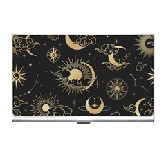 Asian Seamless Pattern With Clouds Moon Sun Stars Vector Collection Oriental Chinese Japanese Korean Business Card Holder by Grandong