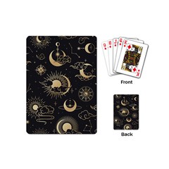 Asian Seamless Pattern With Clouds Moon Sun Stars Vector Collection Oriental Chinese Japanese Korean Playing Cards Single Design (mini)