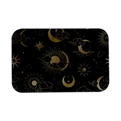 Asian Seamless Pattern With Clouds Moon Sun Stars Vector Collection Oriental Chinese Japanese Korean Open Lid Metal Box (silver)   by Grandong