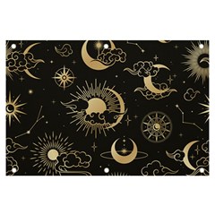 Asian Seamless Pattern With Clouds Moon Sun Stars Vector Collection Oriental Chinese Japanese Korean Banner And Sign 6  X 4  by Grandong