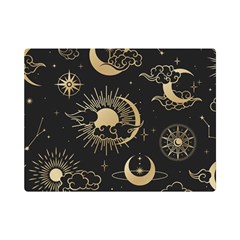 Asian Seamless Pattern With Clouds Moon Sun Stars Vector Collection Oriental Chinese Japanese Korean Premium Plush Fleece Blanket (mini) by Grandong