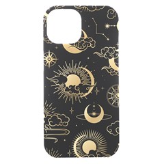 Asian Seamless Pattern With Clouds Moon Sun Stars Vector Collection Oriental Chinese Japanese Korean Iphone 15 Black Uv Print Pc Hardshell Case by Grandong