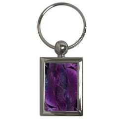 Feather Pattern Texture Form Key Chain (rectangle) by Grandong