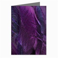 Feather Pattern Texture Form Greeting Cards (pkg Of 8)