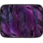 Feather Pattern Texture Form Fleece Blanket (Mini) 35 x27  Blanket