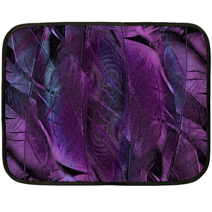 Feather Pattern Texture Form Fleece Blanket (Mini)