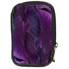 Feather Pattern Texture Form Compact Camera Leather Case by Grandong