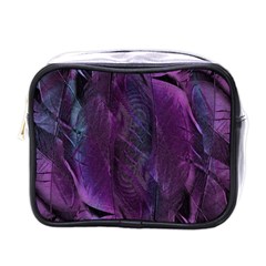 Feather Pattern Texture Form Mini Toiletries Bag (one Side) by Grandong