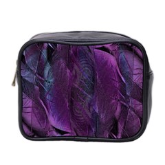 Feather Pattern Texture Form Mini Toiletries Bag (two Sides) by Grandong