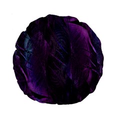 Feather Pattern Texture Form Standard 15  Premium Flano Round Cushions by Grandong