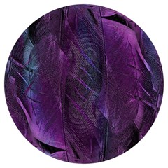 Feather Pattern Texture Form Round Trivet