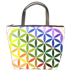 Mandala Rainbow Colorful Bucket Bag