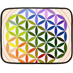 Mandala Rainbow Colorful Two Sides Fleece Blanket (mini)