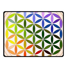 Mandala Rainbow Colorful Fleece Blanket (small)