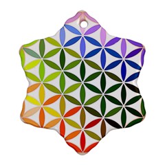 Mandala Rainbow Colorful Ornament (snowflake)