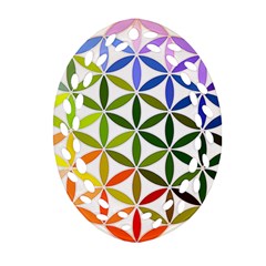 Mandala Rainbow Colorful Ornament (oval Filigree)