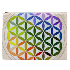 Mandala Rainbow Colorful Cosmetic Bag (xxl)