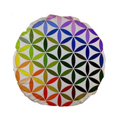 Mandala Rainbow Colorful Standard 15  Premium Round Cushions