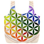 Mandala Rainbow Colorful Full Print Recycle Bag (XXXL) Front