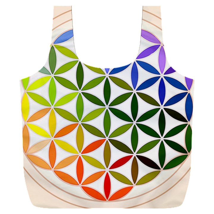 Mandala Rainbow Colorful Full Print Recycle Bag (XXXL)