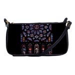 Chartres Cathedral Notre Dame De Paris Stained Glass Shoulder Clutch Bag Front