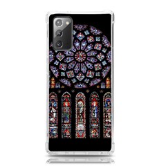 Chartres Cathedral Notre Dame De Paris Stained Glass Samsung Galaxy Note 20 Tpu Uv Case by Grandong