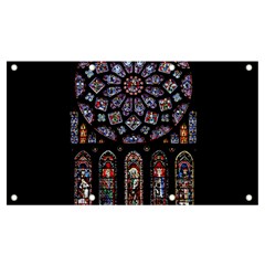 Chartres Cathedral Notre Dame De Paris Stained Glass Banner And Sign 7  X 4  by Grandong