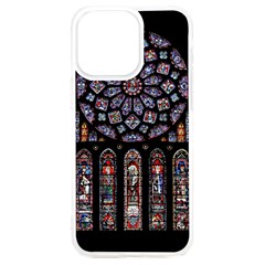 Chartres Cathedral Notre Dame De Paris Stained Glass Iphone 15 Plus Tpu Uv Print Case by Grandong