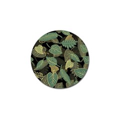 Autumn Fallen Leaves Dried Leaves Golf Ball Marker by Grandong