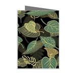 Autumn Fallen Leaves Dried Leaves Mini Greeting Card Right