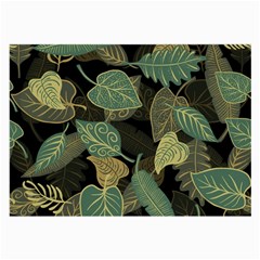 Autumn Fallen Leaves Dried Leaves Large Glasses Cloth (2 Sides) by Grandong