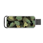 Autumn Fallen Leaves Dried Leaves Portable USB Flash (One Side) Front