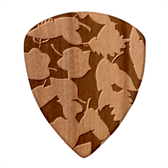 Autumn Fallen Leaves Dried Leaves Wood Guitar Pick (set Of 10) by Grandong