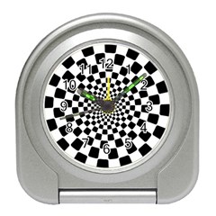 Geomtric Pattern Illusion Shapes Travel Alarm Clock