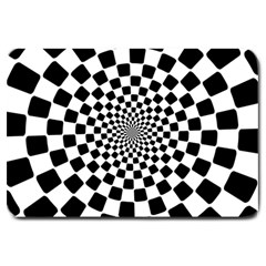 Geomtric Pattern Illusion Shapes Large Doormat