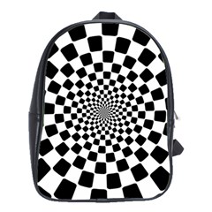 Geomtric Pattern Illusion Shapes School Bag (large)