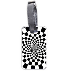 Geomtric Pattern Illusion Shapes Luggage Tag (one Side)