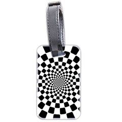 Geomtric Pattern Illusion Shapes Luggage Tag (two Sides)