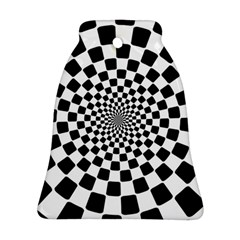 Geomtric Pattern Illusion Shapes Bell Ornament (two Sides)