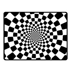 Geomtric Pattern Illusion Shapes Two Sides Fleece Blanket (small)