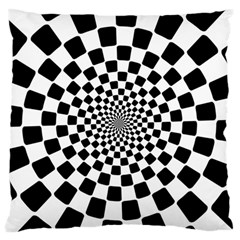 Geomtric Pattern Illusion Shapes Standard Premium Plush Fleece Cushion Case (one Side)