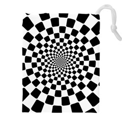 Geomtric Pattern Illusion Shapes Drawstring Pouch (4xl)