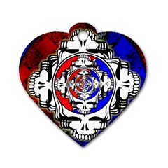 The Grateful Dead Dog Tag Heart (two Sides) by Grandong