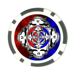 The Grateful Dead Poker Chip Card Guard by Grandong