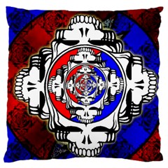 The Grateful Dead Large Premium Plush Fleece Cushion Case (one Side) by Grandong