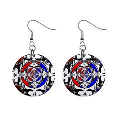 The Grateful Dead Mini Button Earrings by Grandong